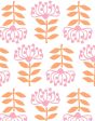 Stylized Papyrus  Wallpaper by Tea Collection - Creamsicle For Cheap