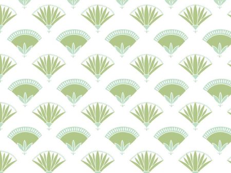 Lotus Papyrus  Wallpaper by Tea Collection - Moss Hot on Sale