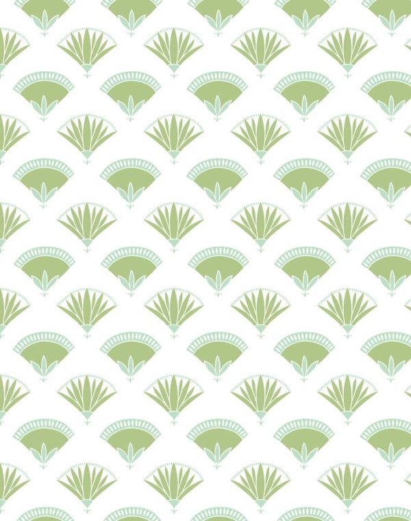 Lotus Papyrus  Wallpaper by Tea Collection - Moss Hot on Sale