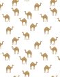 Oasis Camels  Wallpaper by Tea Collection - White Online Hot Sale