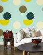 Mid-Century Dots  Wallpaper by Clare V.- Mint Online now