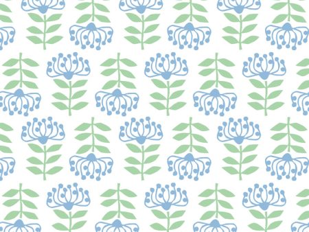 Stylized Papyrus  Wallpaper by Tea Collection - Cornflower Discount