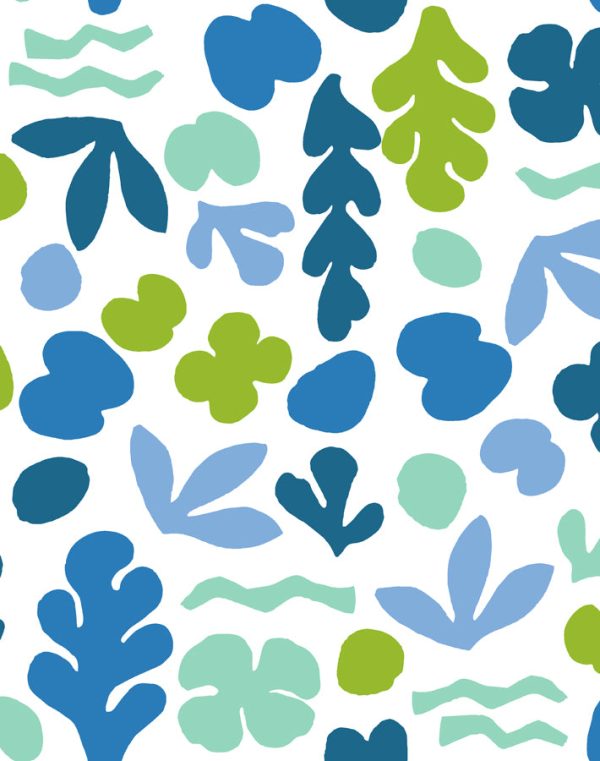 Sea Garden  Wallpaper by Tea Collection - Lapis Lime Online Hot Sale