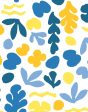 Small Sea Garden  Wallpaper by Tea Collection - Gold   Blue Online