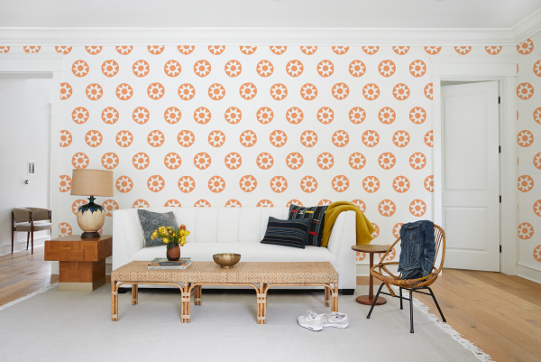 Sun Dial  Wallpaper by Tea Collection - Creamsicle Online now