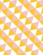 Optic Triangle  Wallpaper by Clare V. - Marigold   Pink For Sale