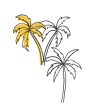 Palms  Wallpaper by Tea Collection - Marigold Hot on Sale