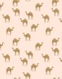 Oasis Camels  Wallpaper by Tea Collection - Peach Hot on Sale