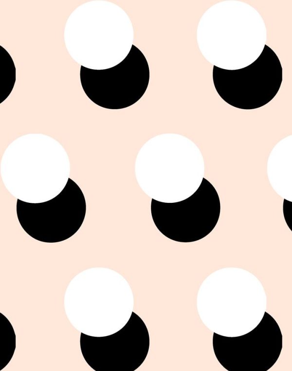 Pop Dots  Wallpaper by Clare V. - Peach For Cheap