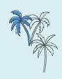 Palms  Wallpaper by Tea Collection - Cerulean Online