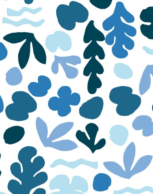 Small Sea Garden  Wallpaper by Tea Collection - Blue Sale