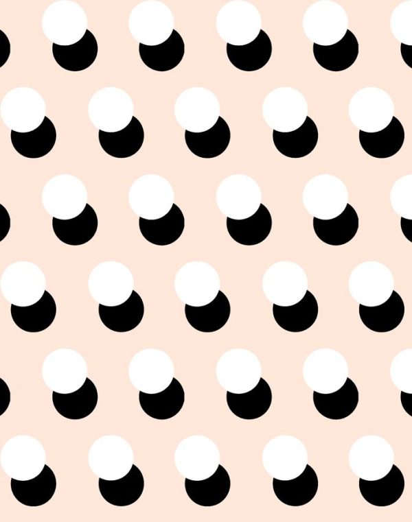 Pop Dots  Wallpaper by Clare V. - Peach For Cheap