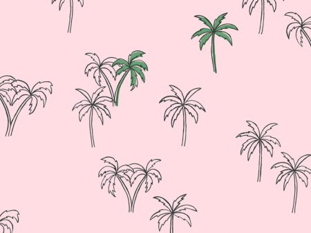 Palms  Wallpaper by Tea Collection - Ballet Slipper For Discount