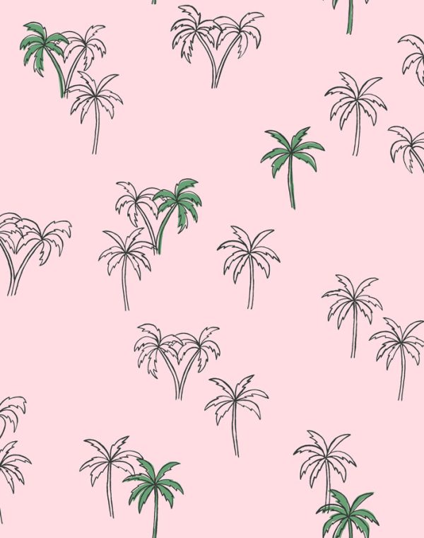 Palms  Wallpaper by Tea Collection - Ballet Slipper For Discount