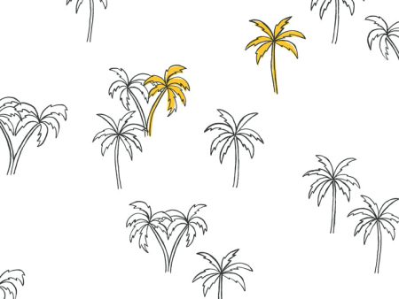 Palms  Wallpaper by Tea Collection - Marigold Hot on Sale