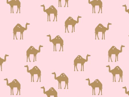 Oasis Camels  Wallpaper by Tea Collection - Ballet Slipper Supply