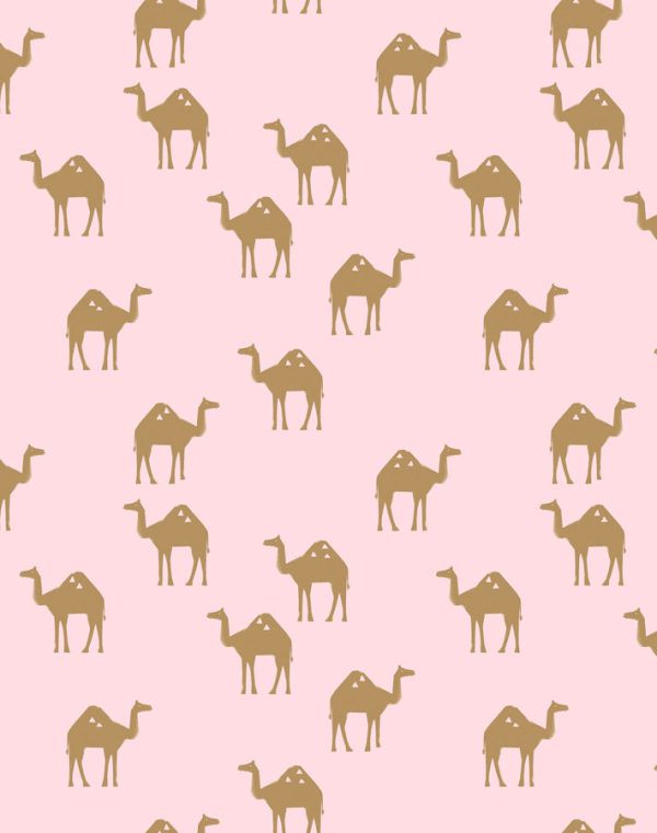 Oasis Camels  Wallpaper by Tea Collection - Ballet Slipper Supply