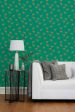 Oasis Camels  Wallpaper by Tea Collection - Emerald on Sale