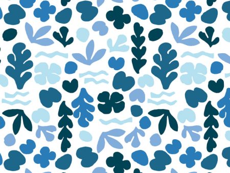 Small Sea Garden  Wallpaper by Tea Collection - Blue Sale