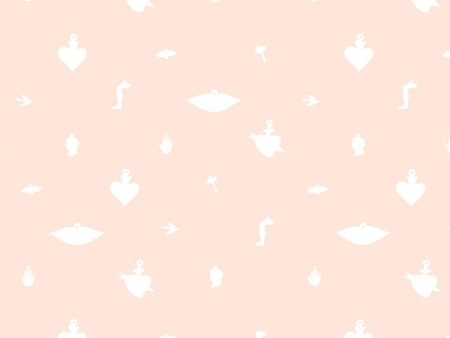 Large Milagros  Wallpaper by Clare V. - Blush For Sale