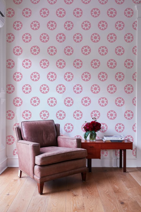 Sun Dial  Wallpaper by Tea Collection - Bubblegum Online now