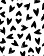 Hearts  Wallpaper by Sugar Paper - Black on White Online Sale