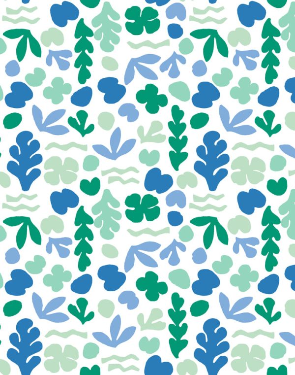 Small Sea Garden  Wallpaper by Tea Collection - Azure   Aqua Online now