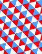 Optic Triangle  Wallpaper by Clare V. - Cyan   Red Sale