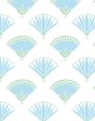 Lotus Papyrus  Wallpaper by Tea Collection - Blue Green Online Hot Sale