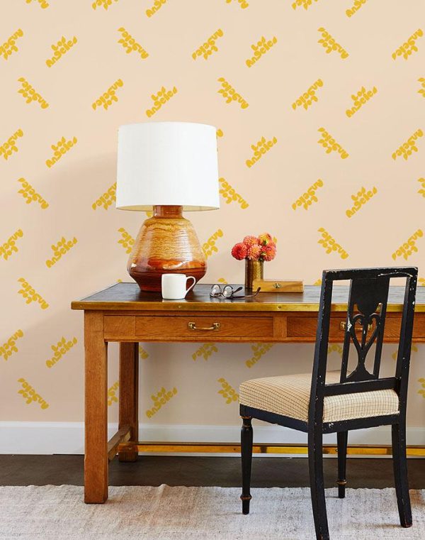 Los Angeles  Wallpaper by Clare V. - Marigold   Peach Fashion