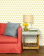 Tangier Medallion  Wallpaper by Wallshoppe - Yellow For Discount