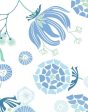 Mediterranean Floral  Wallpaper by Tea Collection - Blue Supply