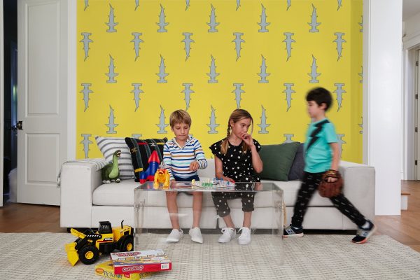 Hammerheads  Wallpaper by Tea Collection - Yellow Online