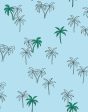 Palms  Wallpaper by Tea Collection - Baby Blue Hot on Sale