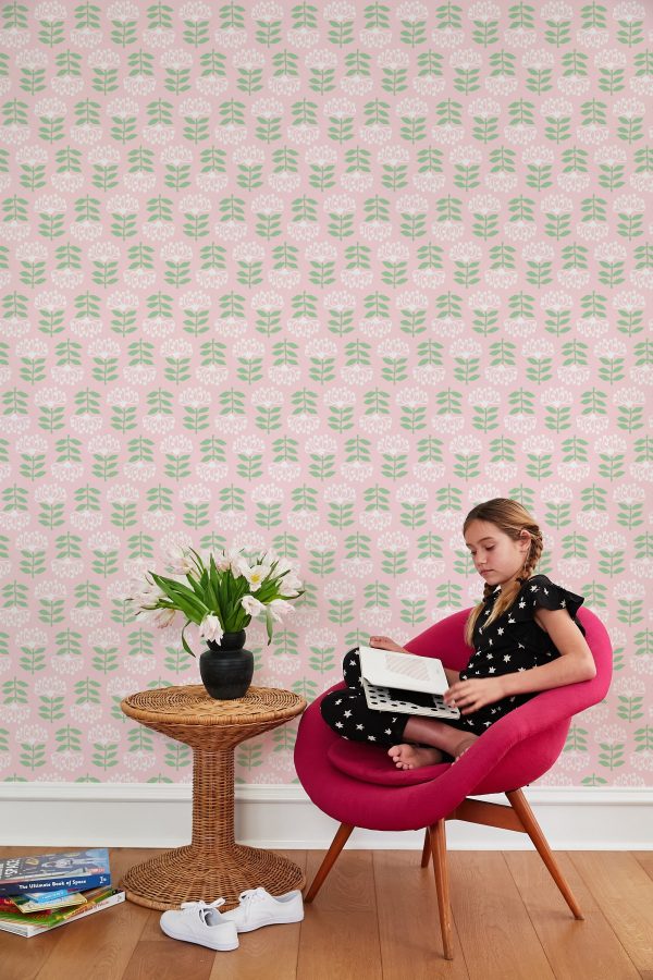 Stylized Papyrus  Wallpaper by Tea Collection - Ballet Slipper Online Sale