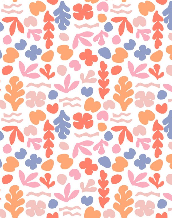 Small Sea Garden  Wallpaper by Tea Collection - Coral   Pink For Discount