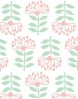 Stylized Papyrus  Wallpaper by Tea Collection - Pink on Sale