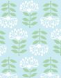 Stylized Papyrus  Wallpaper by Tea Collection - Sky Discount