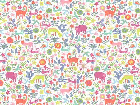 Menagerie  Wallpaper by Tea Collection - Pink Cheap