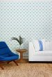 Lotus Papyrus  Wallpaper by Tea Collection - Blue Green Online Hot Sale