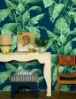 Pacifico Palm  Wallpaper by Nathan Turner - Green on Indigo Online Sale