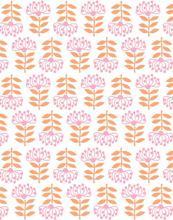 Stylized Papyrus  Wallpaper by Tea Collection - Creamsicle For Cheap