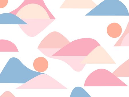 Slopes  Wallpaper by Tea Collection - Bubblegum Online Hot Sale