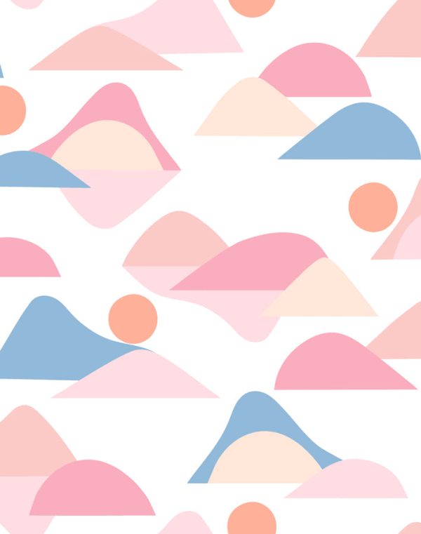 Slopes  Wallpaper by Tea Collection - Bubblegum Online Hot Sale