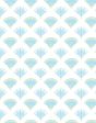 Lotus Papyrus  Wallpaper by Tea Collection - Blue Green Online Hot Sale