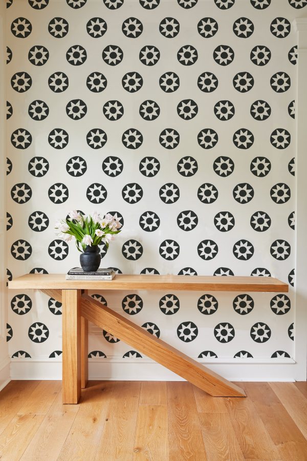 Sun Dial  Wallpaper by Tea Collection - Charcoal Supply