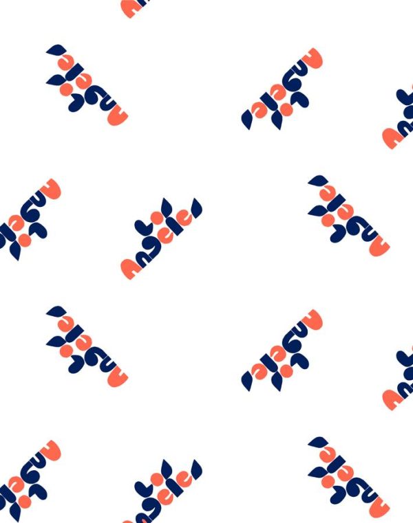 Los Angeles  Wallpaper by Clare V. - Retro Red   Navy   White Online