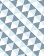 Optic Triangle  Wallpaper by Clare V. - Sky   Silver Online Sale