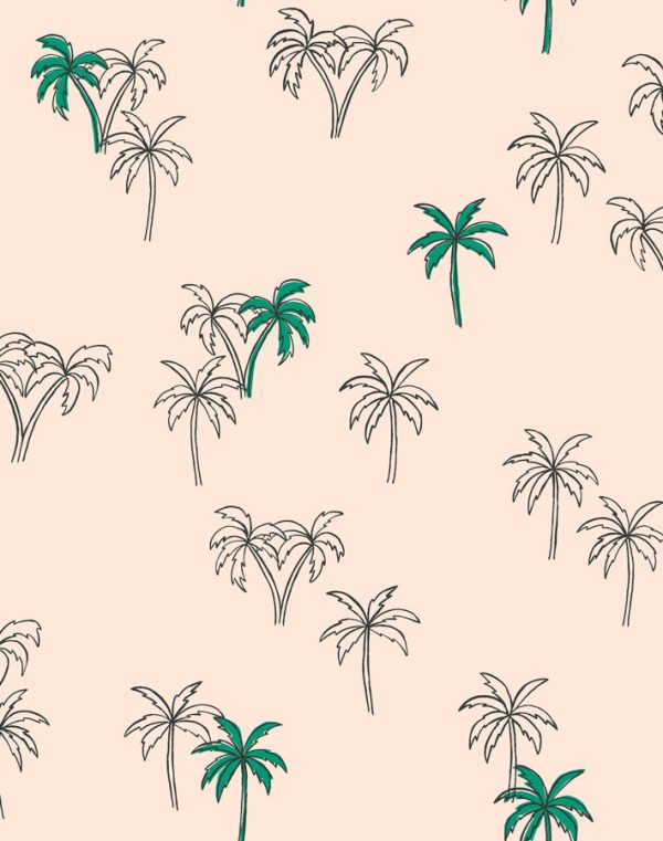 Palms  Wallpaper by Tea Collection - Emerald For Discount