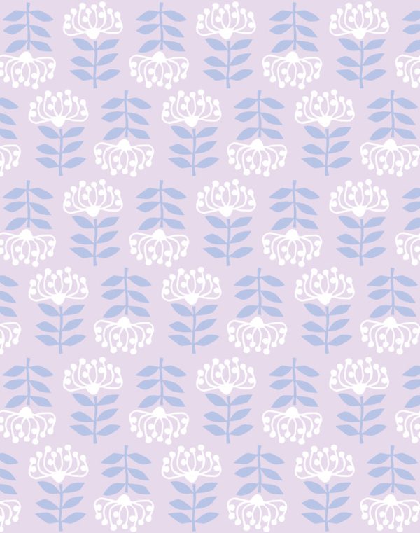 Stylized Papyrus  Wallpaper by Tea Collection - Lavender Supply